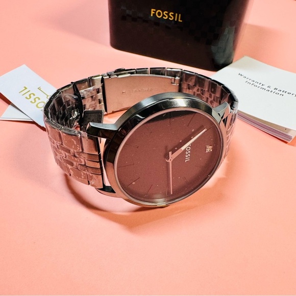 ⌚ Fossil Men’s Stainless Steel Watch - Black Dial ⌚ - Picture 3 of 5